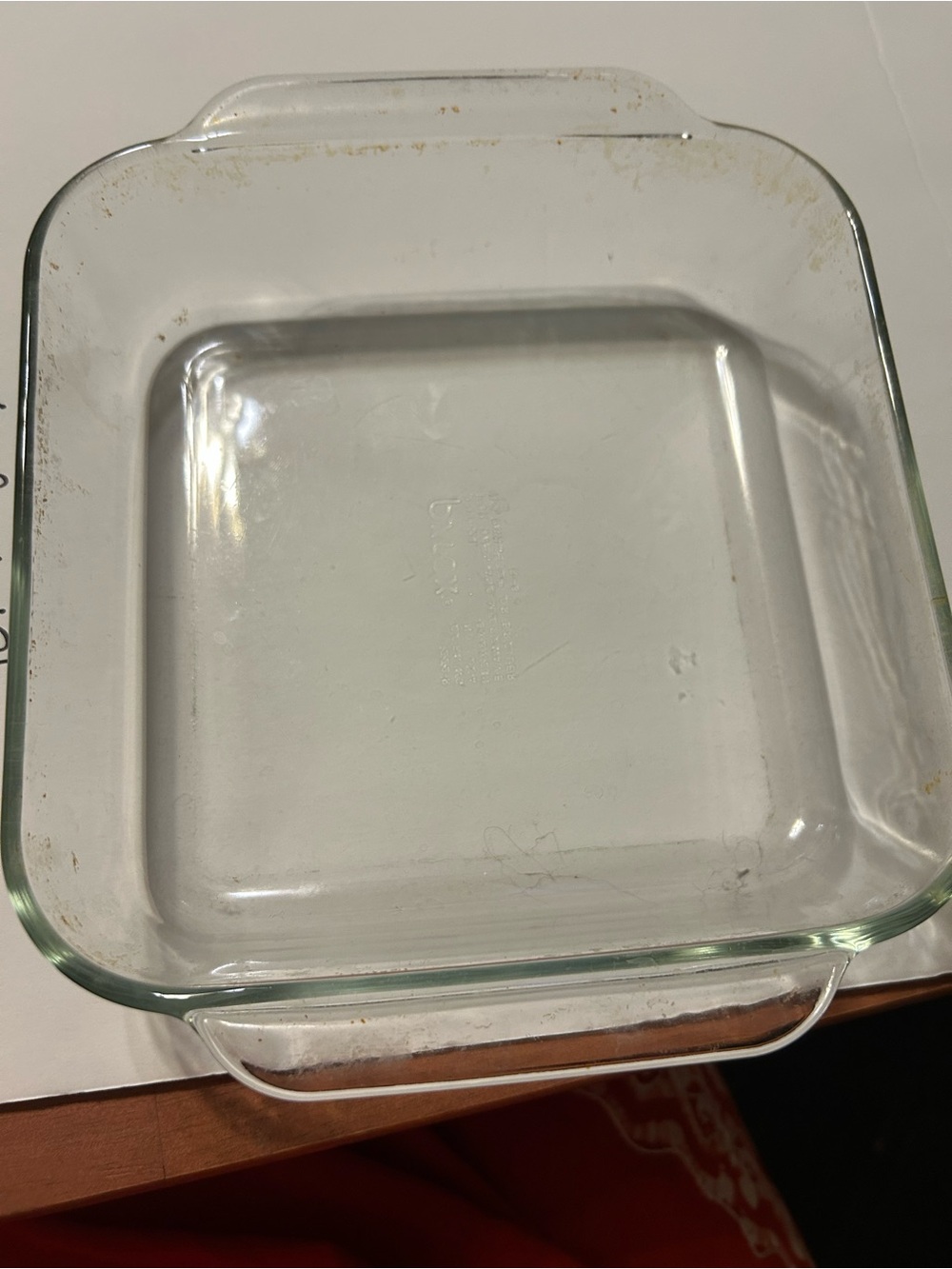 Pyrex Glass Square Baking Dish – Transparent - Picture 3 of 5